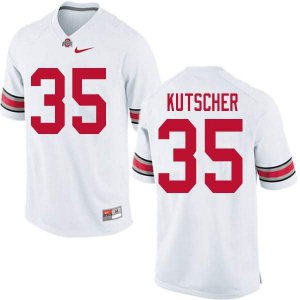 Men's Ohio State Buckeyes #35 Austin Kutscher White Nike NCAA College Football Jersey Colors VTQ7244SZ